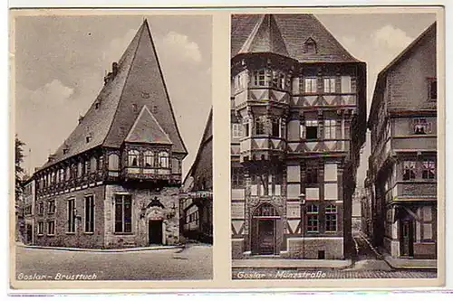 00346 Ak Goslar Touche de poitrine et rue de la pièce 1941