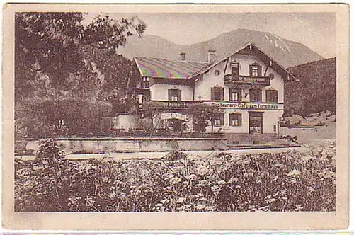 00337 Ak Oberau Cafe "Zum Forsthaus" vers 1930