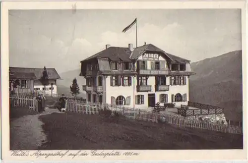 00334 Ak Waltlis Alpengasthof auf der Gerlosplatte 1927