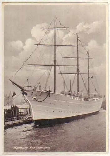 00333 Ak Hambourg port bateau comme auberge de jeunesse autour de 1920