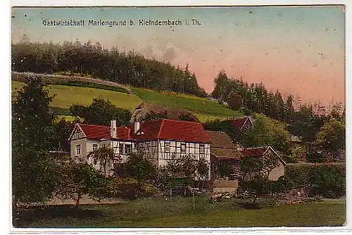 00329 Ak Gasthaus Mariengrund bei Kleindembach 1913