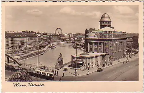 00313 Ak Wien Urania avec tramway vers 1940