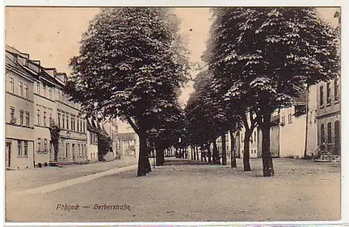 00304 Ak Pössneck à Thüringe. Gerberstrasse 1913