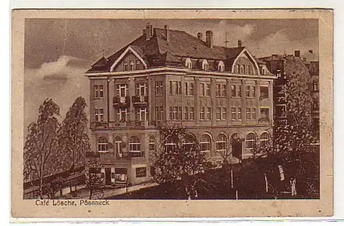 00303 Ak Pössneck in Thür. Cafe Lösche 1920