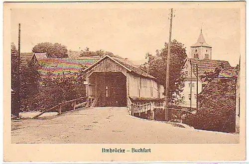 00273 Ak Ilmbrücke Buchfahrt um 1930