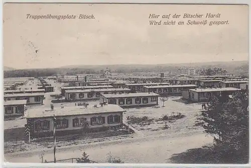 00272 Ak Place d'entraînement militaire Bitsch Lorraine 1914