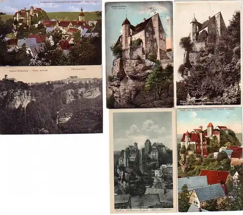 00205/6 Ak Sachsen Schloss Hohnstein um 1920
