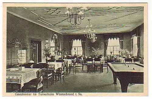 00197 Ak Salle d'hôtes Turnerheim Brand du désert à Sa. 1932