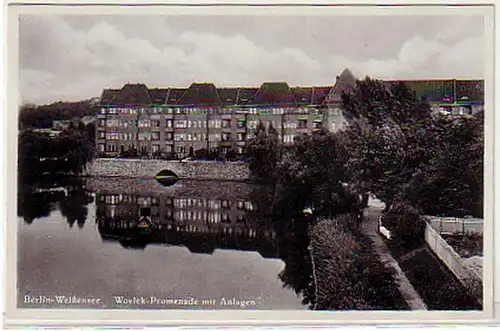 00192 Ak Berlin Weissensee Woelck Promenade vers 1930