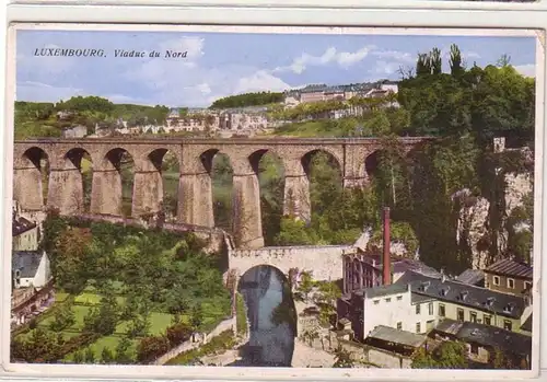 00190 Ak Luxembourg Viaduc du Nord vers 1910