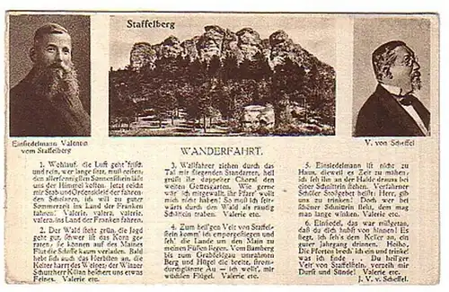 00102 Ak Saffelberg randonnée en 1924