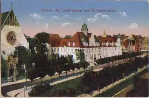00098 Ak Coblenz Landratsamt & Policedirektion 1915