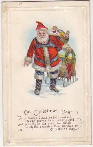 00085 Grage Ak avec motif de père Noël vers 1910