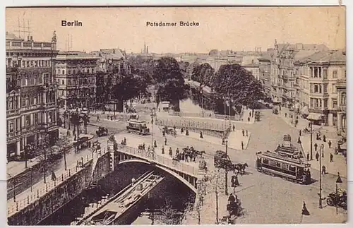 00049 Ak Berlin Potsdamer Pont avec tramway 1925