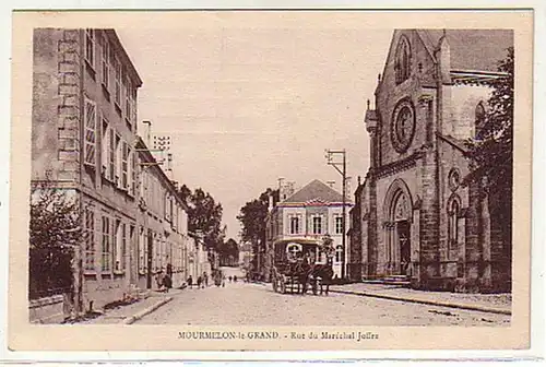 00029 Ak Frankreich Mourmelon le Grand Straßenzug 1934