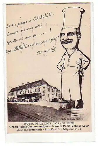 00027 Ak France Hotel de la Cote D'Or Saulieu 1930