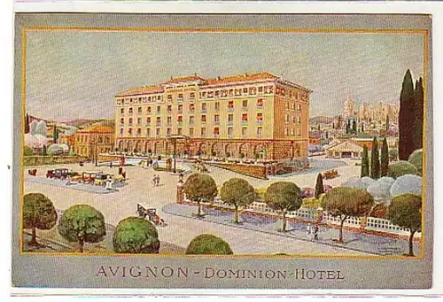 00025 Ak Frankreich Dominion Hotel Avignon um 1930