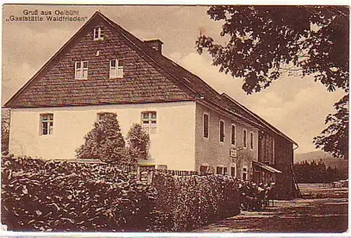 00011 Ak Gruss de Oelbühl Gastät Waldfrieden 1939