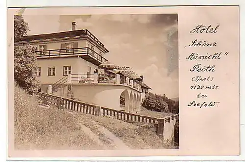 00005 Ak Hotel Schöne Aussicht Reith Tirol um 1940