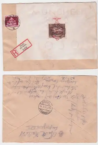 Lettre recommandée Seyda (Br. Hall) avec Michel Block 10, 1937 (125399)