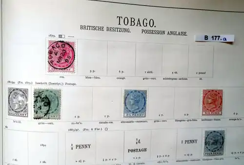 belle collection de timbres de haute qualité Trinidad & Tobago 1851 à 1922