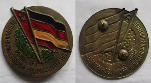 DDR plaque insigne mois de l'amitié germano-soviétique 1954 (151188)
