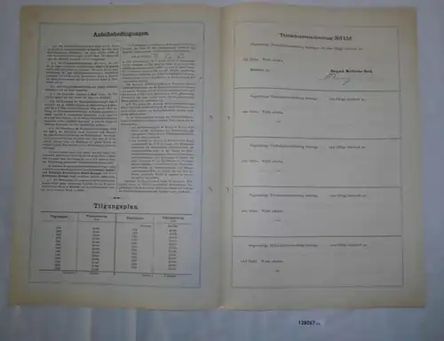 1000 Mark Teilschuldverschreibung Baumwollspinnerei Gronau 15.Juli 1897 (129267)