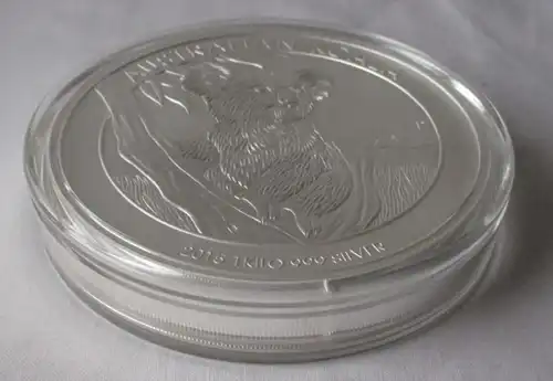 30 Dollars Australien 2015 Koala 1 Kilo Silber BU in Kapsel neuwertig (155974)