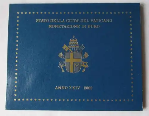 KMS Euro jeu de cours Vatican 2002 Jean Paul II Tamplance OVP (101452)