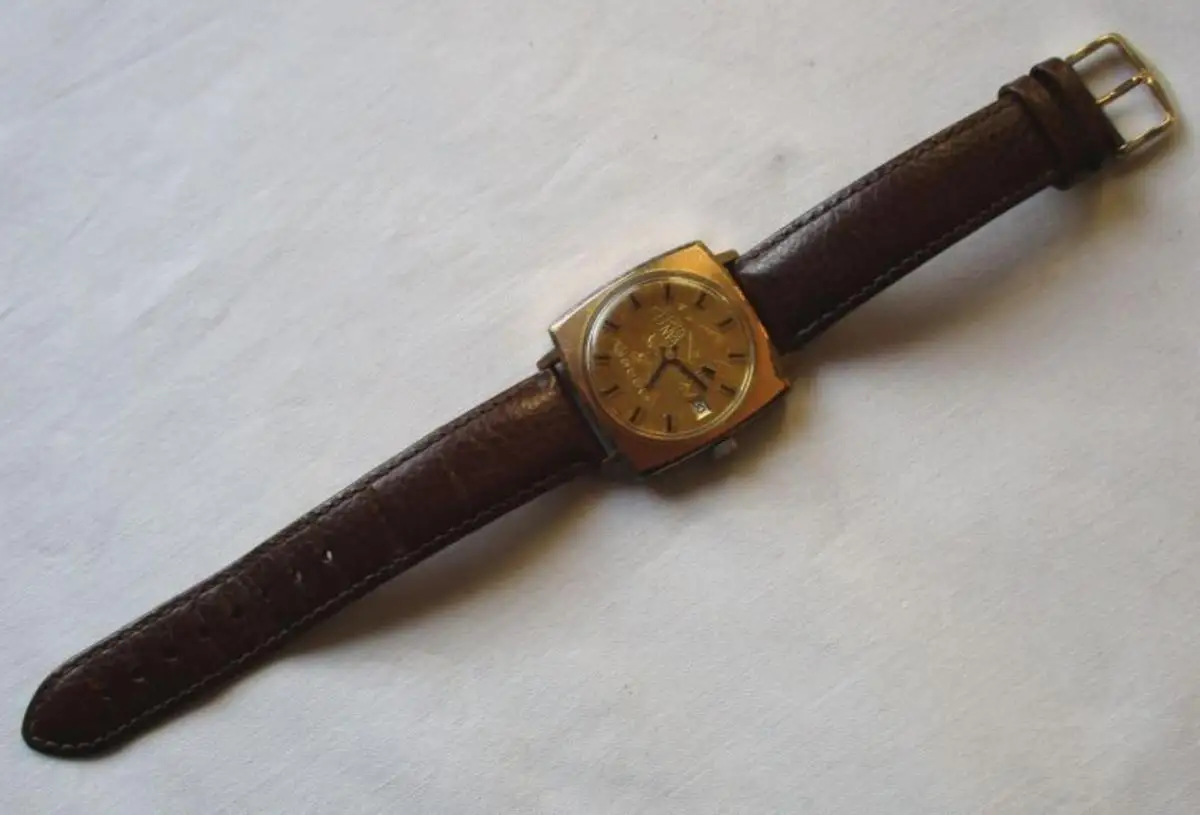 GUB Glashütte Spezimatic Ehrengeschenk 20 Jahre NVA Kaliber 75 + Etui (152345) 0