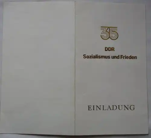 DDR Certificat de l'Ordre du Mérite Nationale en Or 1984 Bartel 3 f (117430)