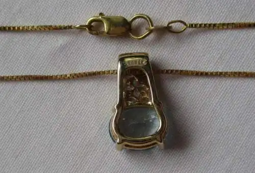 hochwertiges 585er Gold Schmuck Set Ohrringe, Ring & Halskette (109457)
