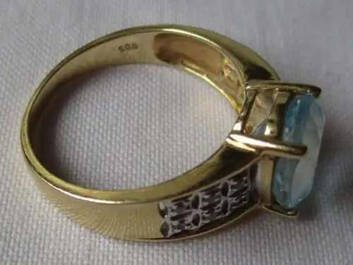 hochwertiges 585er Gold Schmuck Set Ohrringe, Ring & Halskette (109457)