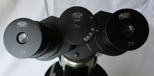 Carl Zeiss Jena 1,5x Binokulares Mikroskop Q1 Nr. 347382 + Zubehör (101735)