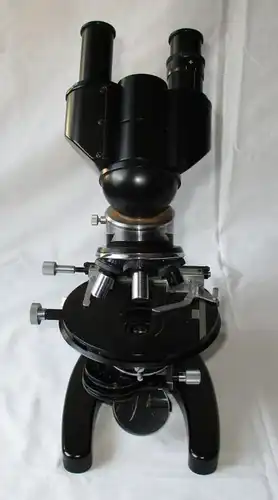 Carl Zeiss Jena 1,5x Binokulares Mikroskop Q1 Nr. 347382 + Zubehör (101735)
