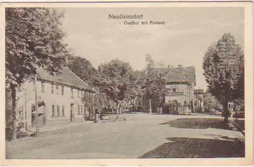 19035 Ak Neudietendorf Hostel avec bureau de poste 1925