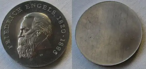 DDR Gedenk Münze 20 Mark Friedrich Engels 1970 Aluminium Probe (144561)