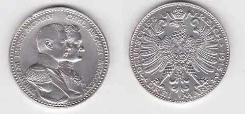 3 Mark pièce d'argent Saxe-Weimar-Eisenach 1915 100 Fête annuelle (131195)