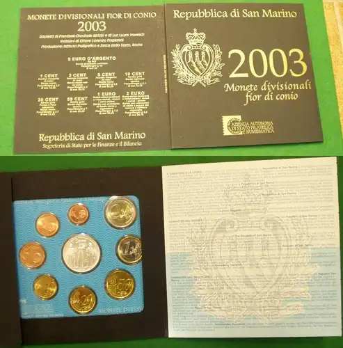 Saint-Marin Original Euro KMS 2003 (BN2695)