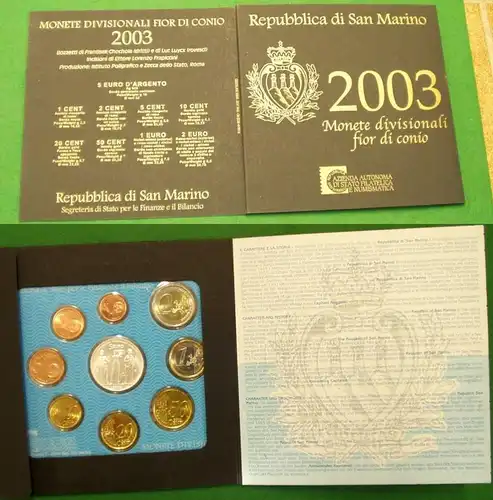 San Marino Original Euro KMS 2003 (BN2695)