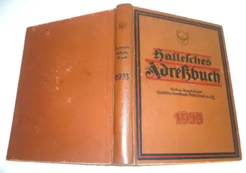 Carnet d'adresses Hallesche 1933