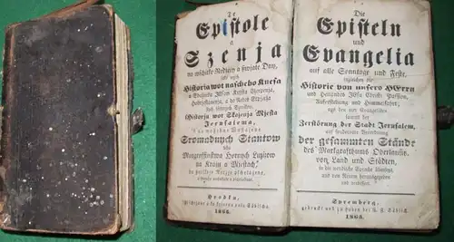 Les épistels et Evangelia" 1865, allemand et sorbique