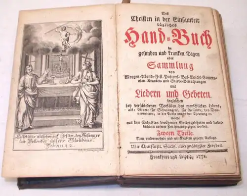 Des Christen in der Einsamkeit tägliches Hand- Buch 1772