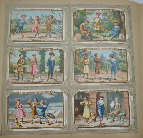 Liebigbilder Serie 297 "Kinder-Barometer", komplett 1895 (9/ D0381v)