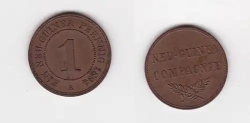 1 Pfennig Kupfer Münze Deutsch Neuguinea 1894 vz J.701 (121740)
