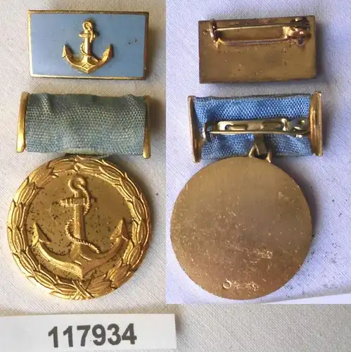 DDR Medaille für treue Dienste in der Binnenschifffahrt in Gold (117934)