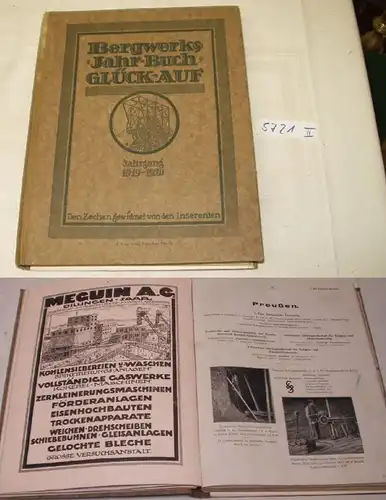 Bergwerks- Jahr- Buch Glueck- Auf Jahrgang 1919- 1920