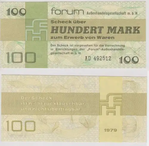 100 Mark DDR Billets Forum chèque 1979 frais de caisse (155355)