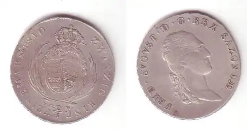 2/3 pièce d'argent de Taler Sachsen 1810 SCH (104848)