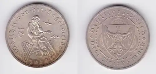 Silber Münze 3 Mark Walther von der Vogelweide 1930 A vz J.344 (156169)